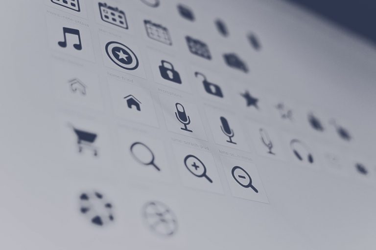 Use font icons instead of flat images