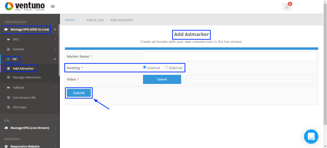 Step 3-ADDING AD MARKER