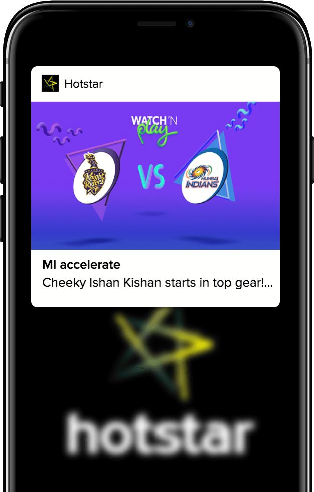 hotstar time sensitive push notification