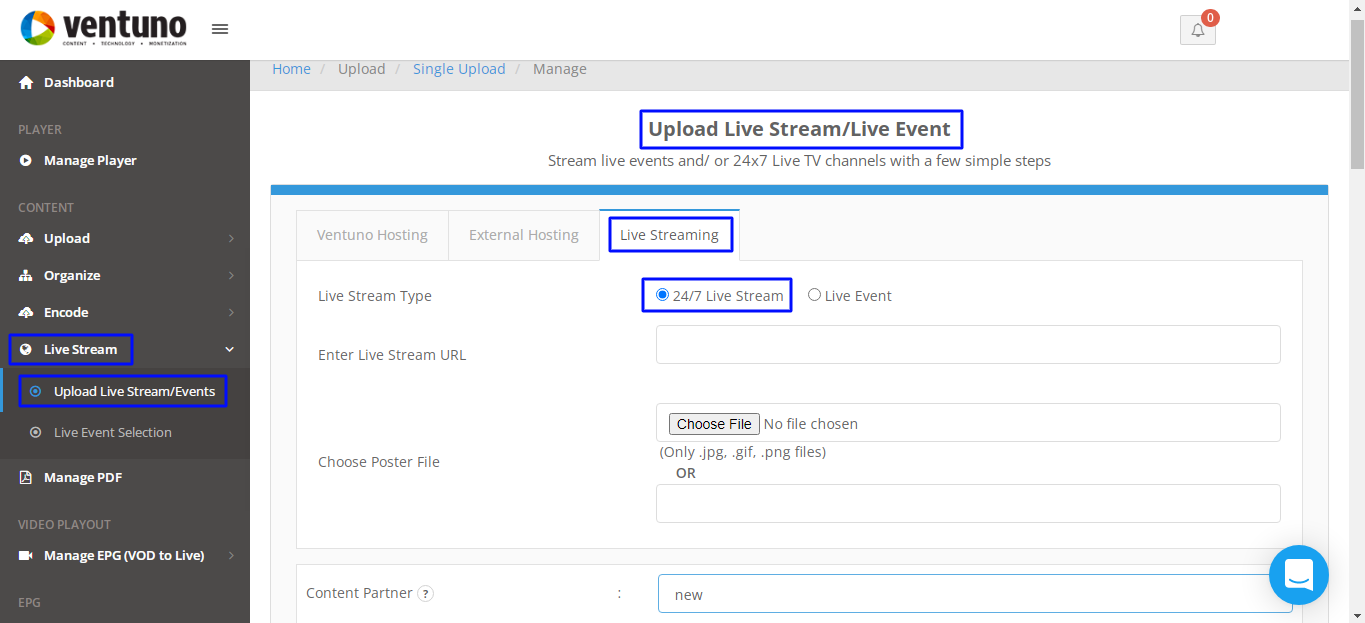 Livestreaming Steps 